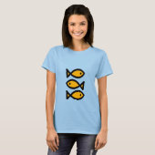 T-shirt 3 poissons (Devant entier)