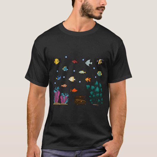 T-shirt 3 poissons brillants (Devant)