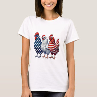 T-shirt 3 Poulets Patriotes