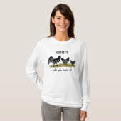T-shirt 3 Roosters dans une rangée - STRUT Comme vous le v (Devant entier)