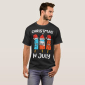 T-shirt 3 Santa Popsicles Christmas In July Cute Summer Xm (Devant entier)