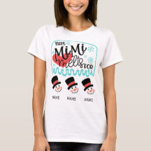 T-shirt 3 Snowman Grandkids de Mimi