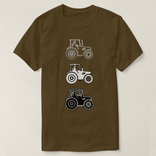 T-SHIRT 3 TRACTEURS (Design devant)