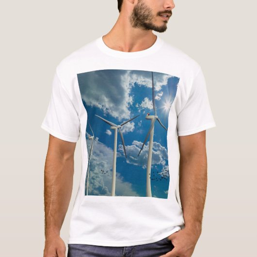 T-shirt 3 Turbines éoliennes (Devant)