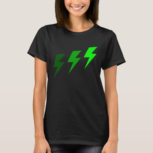 T-shirt 3 Vert éclair (Devant)