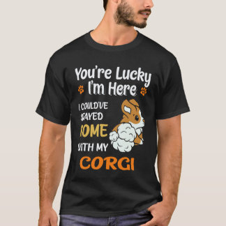 T-shirt 3 Vous êtes chanceux Corgi