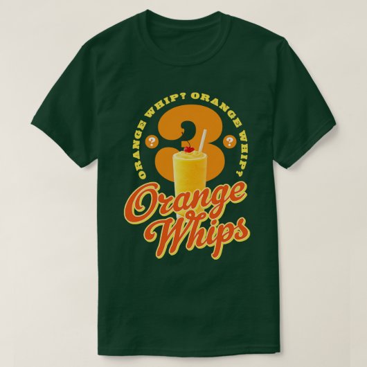 T-shirt 3 Whips orange (Design devant)