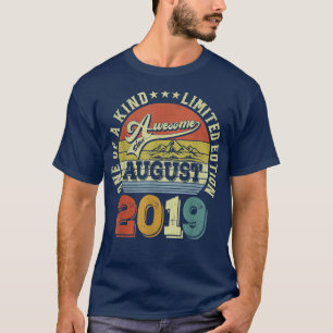 T-shirt 3 Years Old Toxits Awesome Since Août 2019 3rd Bi