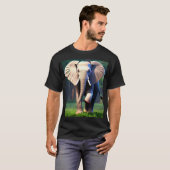 T-shirt "3D Elephant Vision : Tee Animé" (Devant entier)