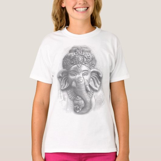 T-shirt 3d Lord Ganesha - Om (Devant)