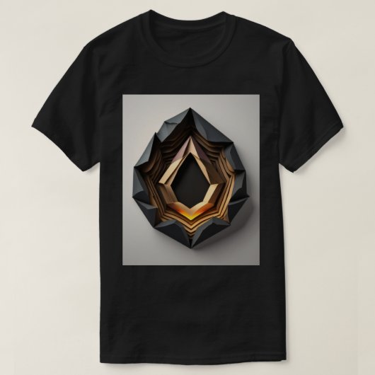 T-shirt 3D Paper Art Design (Design devant)