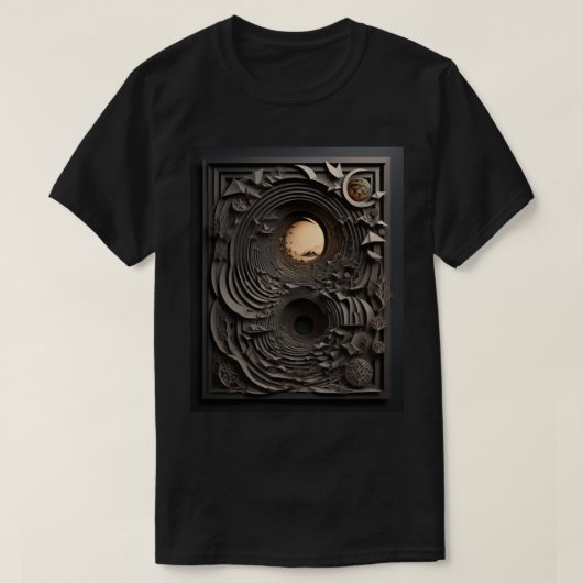T-shirt 3D Paper Art Design (Design devant)