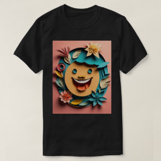T-shirt 3D Paper Art Design