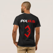 T-shirt = [3D] = pixels rouges (Dos entier)