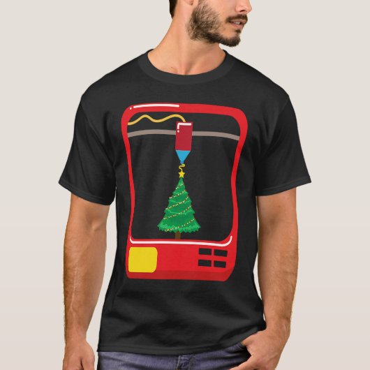 T-shirt 3D Printing Christmas Tree Merry Christmas 3D Prin (Devant)