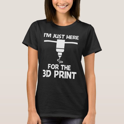T-shirt 3D Printing Designs Men Women 3D Printer Enthusias (Devant)