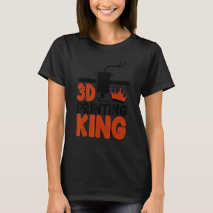 T-shirt 3D Printing King Women 3D printing Love