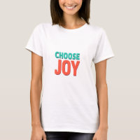 3D Rendered Text Graphic – “CHOOSE JOY” in Teal an