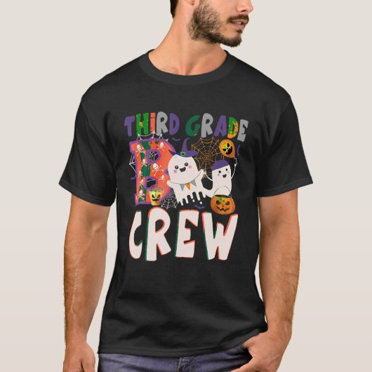 T-shirt 3e année Boo Crew Citrouille Ghost Skull Spider We (Devant)