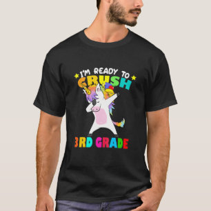 T-shirt 3e année Dabbing Unicorn Retour à l'école filles