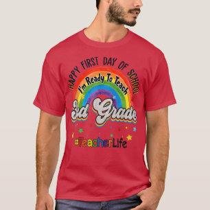 T-shirt 3e année Enseignant Vie Arc en arc en ciel Troisiè