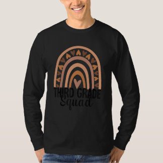 T-shirt 3e année Escadron 3e année Enseignant Arc en ciel 