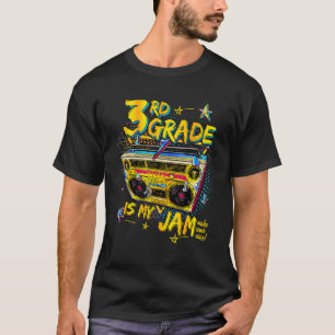 T-shirt 3e année est ma confiture 80s Boombox 3e année Ret