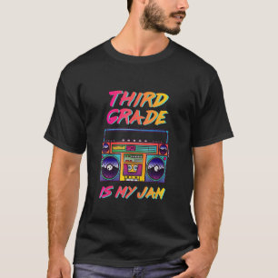 T-shirt 3e année est ma confiture Retro 80's 90's Retour à