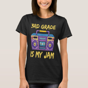 T-shirt 3e année est ma Jam School Retro 80s Boombox Stude