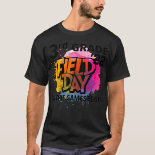 T-shirt 3e année Field Day 2022 Laisser les Jeux commencer