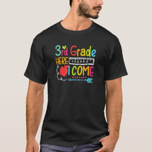 T-shirt 3e Année Ici Je Viens Heureux Premier Jour De L'Éc