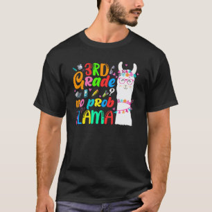 T-shirt 3e année Pas de problème Lama Enseignant Élève Pre