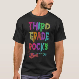 T-shirt 3e année Rocks Enseignant de troisième année Rocks