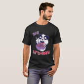 T-shirt 3E Anniversaire Crème Ice Panda Thème (Devant entier)