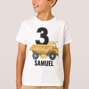 T-shirt 3e anniversaire de construction Camion Camion Cami