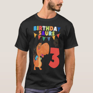 T-shirt 3e anniversaire Dinosaure préhistorique pour enfan