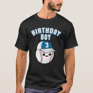 T-shirt 3E Anniversaire Garçon Amusant 3 Ans Joueur De Bas