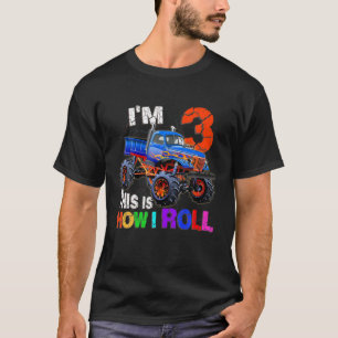 T-shirt 3E Anniversaire I'm 3 Voici comment je roule Amate