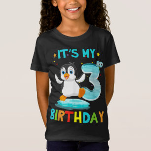 T-Shirt 3e anniversaire Penguin Anniversaire 3 ans