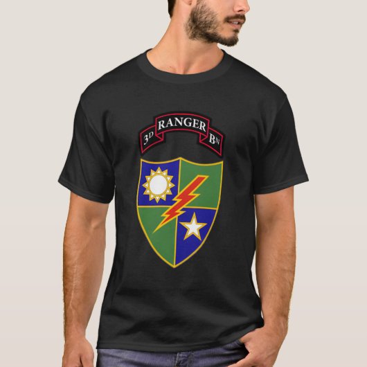 T-shirt 3E Bataillon Du 75E Ranger Regit (Devant)