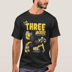 T-shirt 3e fête d'anniversaire J'ai 3 ans Camions Vieux Vo