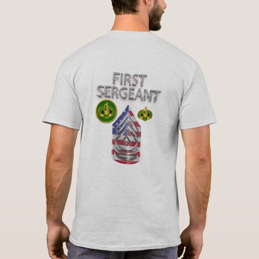T-shirt 3e régiment de cavalerie blindée Premier sergent (Dos)