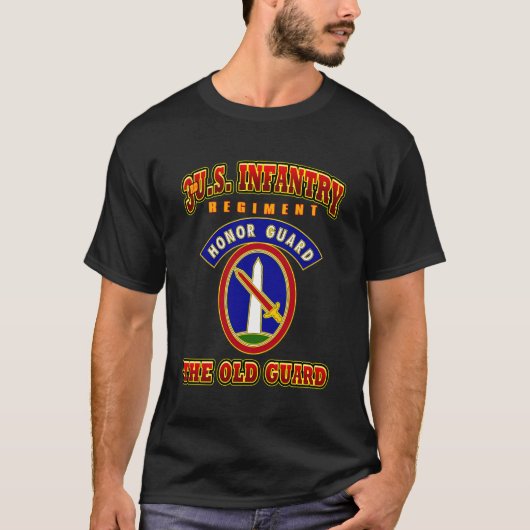 T-shirt 3E Régiment D'Infanterie Des États-Unis Garde D'Ho (Devant)