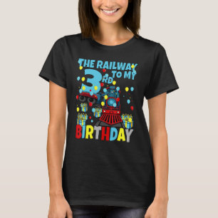 T-shirt 3e Train Fête Anniversaire À Mon Troisième Naissan