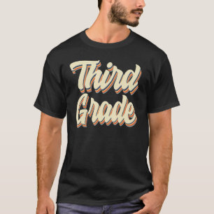 T-shirt 3e Troisième Année Rentrée Des Classes Garçons Fil