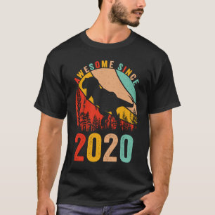 T-shirt 3ème Anniversaire Dinosaur T Rex Boys Retro Awesom