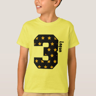 T-shirt 3ème Nom fait sur commande de trois ans V01D de