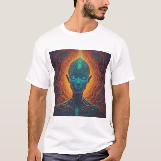 T-shirt 3ème oeil psychédélique (Devant)