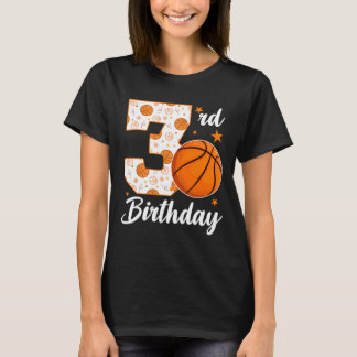 T-shirt 3rd Birthday Sketll 3 Year Old Sketll Player 