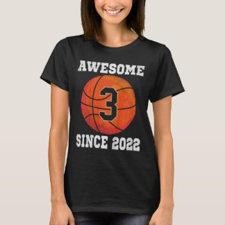 T-shirt 3rd Birthday Sketll Lover 3 Years Old Vintage Spor